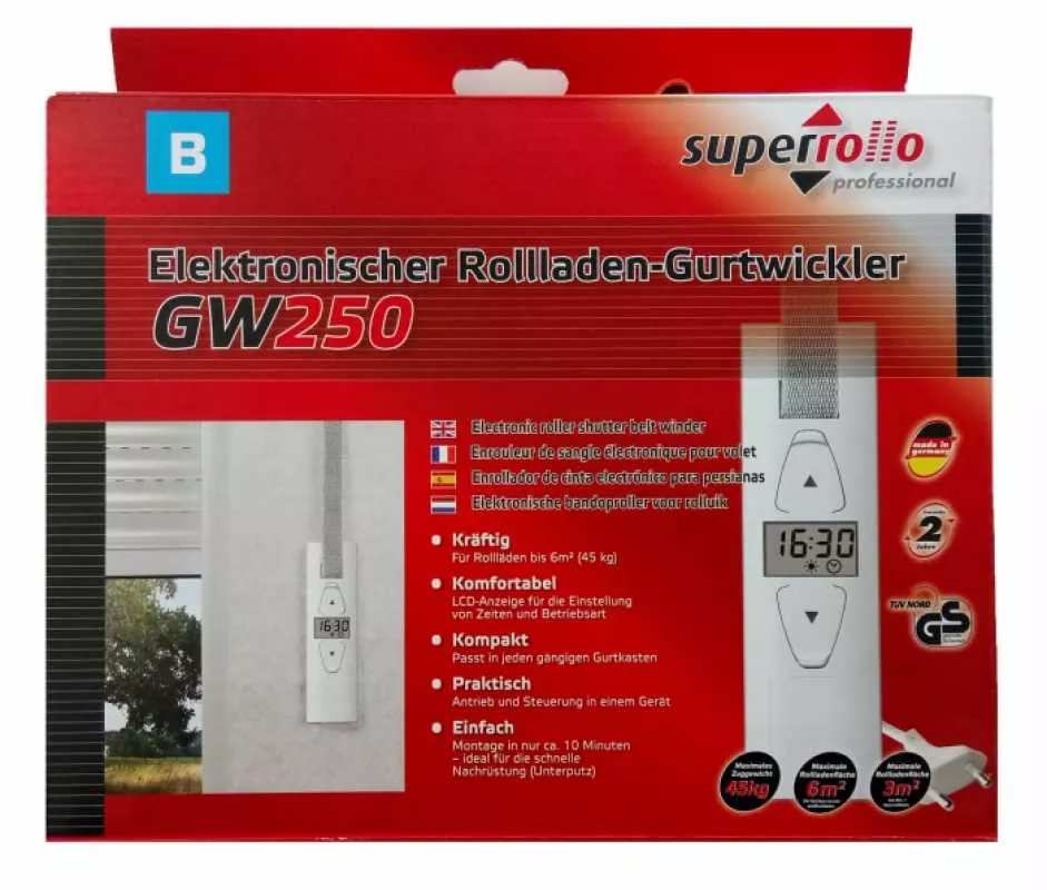 superrollo GW250 / elektronischer Gurtwickler