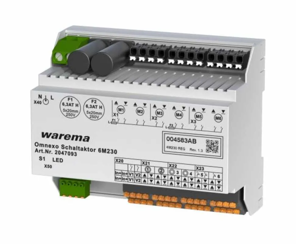 Warema Omnexo Schaltaktor 6M230 REGArt. Nr.: 2047093