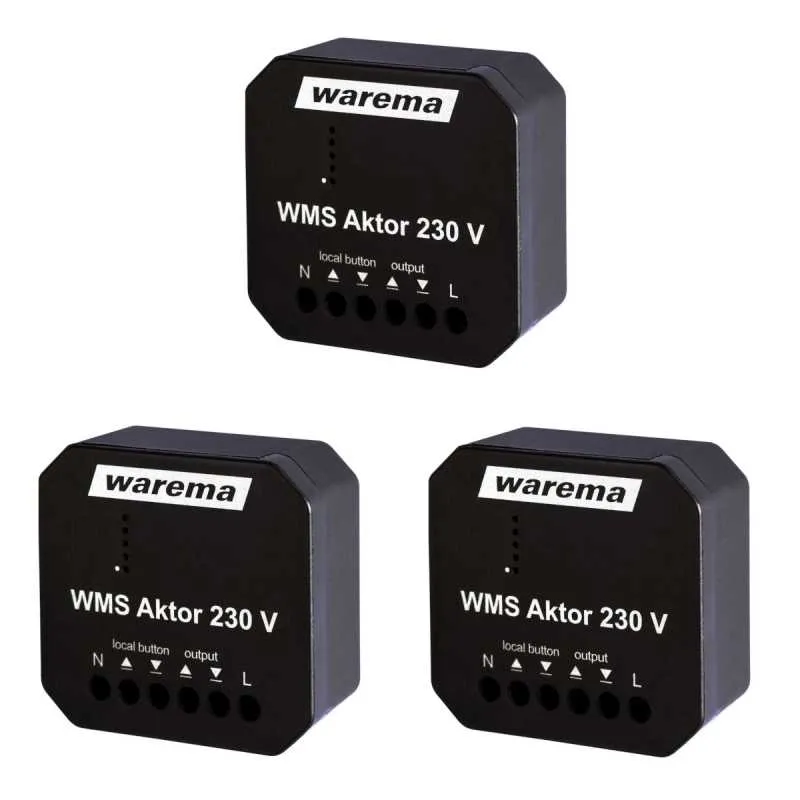 Warema WMS Aktor 230 V UP - 3 Stück Warema WMS Aktor 230 V UP - 3 Stück