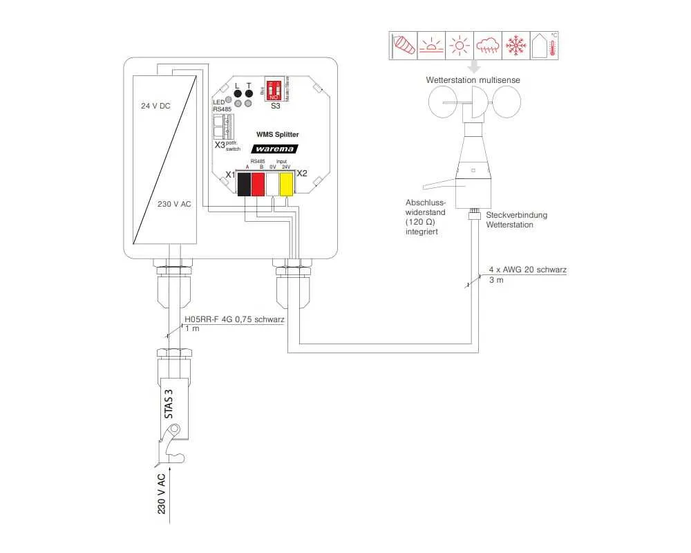 Warema WMS Sensor Splitter AP | 2046744 Warema WMS Sensor Splitter AP | 2046744