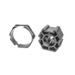 elero Adapterset, Ø 75 mm, 6-kant, Profilrohr, Butzbach Mäule (Typ 13)